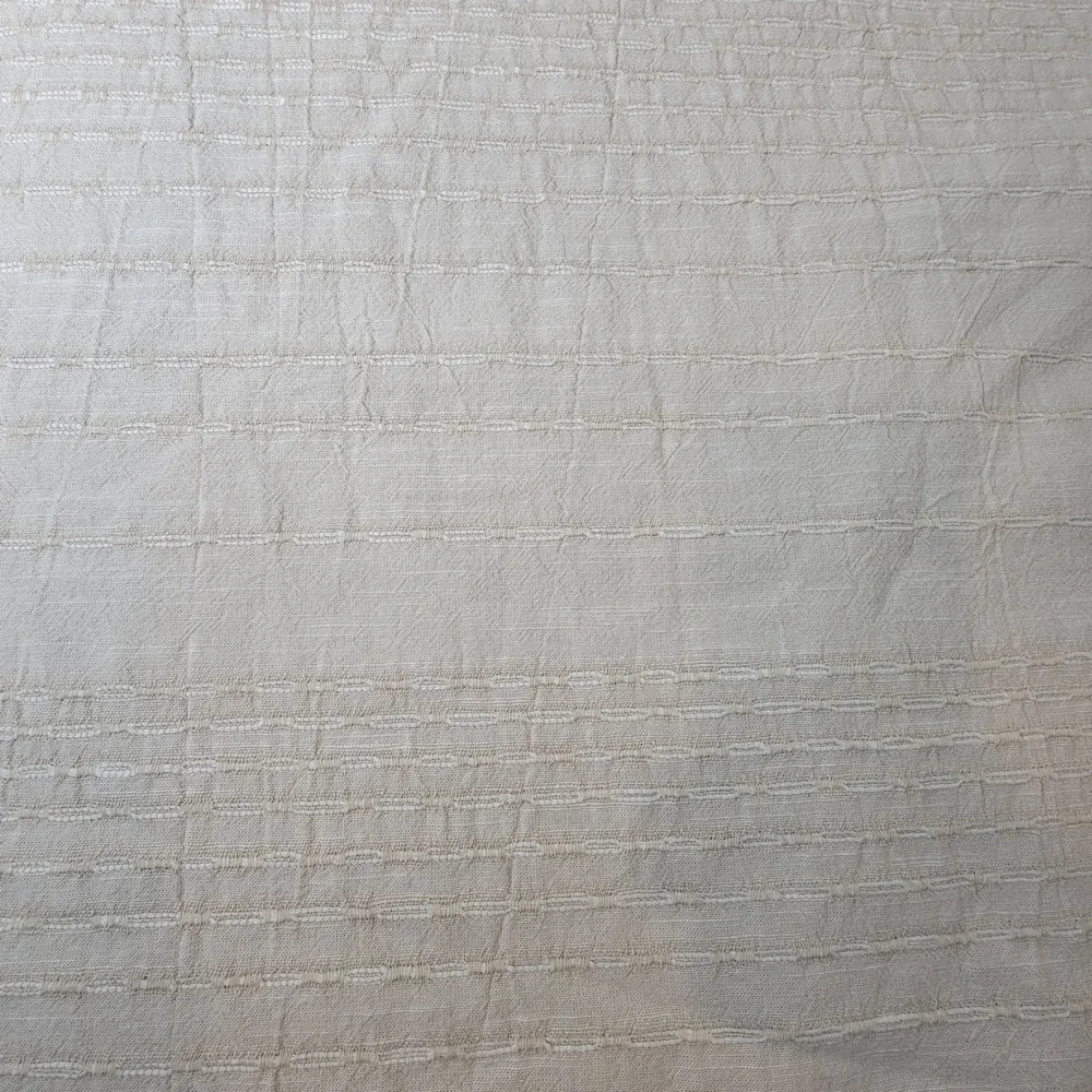 West Elm Reese Linen Cotton Full Queen Duvet Cover Sand Beige Textured 92x88
